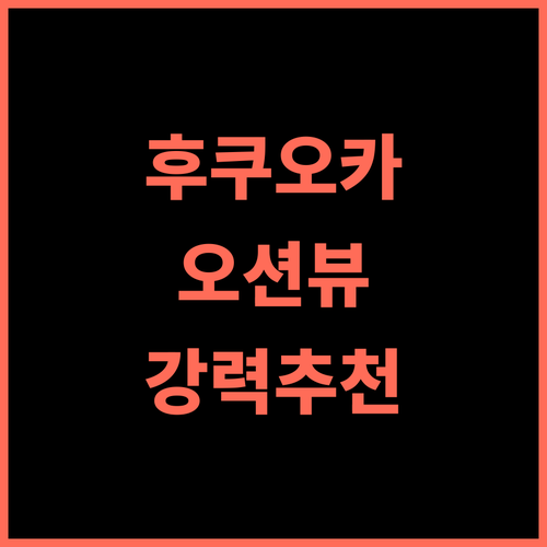 호텔 마리노아 리조트 후쿠오카 추천 후기 항구와 바다 전망을 만끽하는 특별한 경험 후쿠오카리조트 오션뷰호텔 가족여행