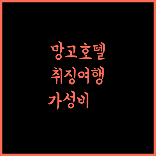 Mango Hotel에서 누리는 특별한 경험.. 취징 여행의 품격을 높여보세요! 취징호텔 중국여행 가성비호텔