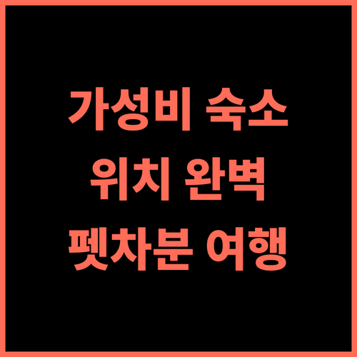벨빌 호텔 추천 후기! 가성비 좋고 위치 완벽한 펫차분 숙소 펫차분여행 가성비호텔 무료와이파이