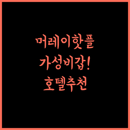 머레이 여행 필수코스, 베스트 웨스턴 유니버시티 인! 쾌적함과 편리함! 머레이여행 호텔추천 가족여행