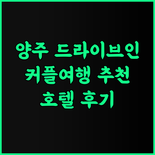 양주 시그널 드라이브인 호텔 추천 후기 비밀스러운 드라이브 인 룸, 특별한 경험을 원한다면 양주호텔 드라이브인호텔 커플여행