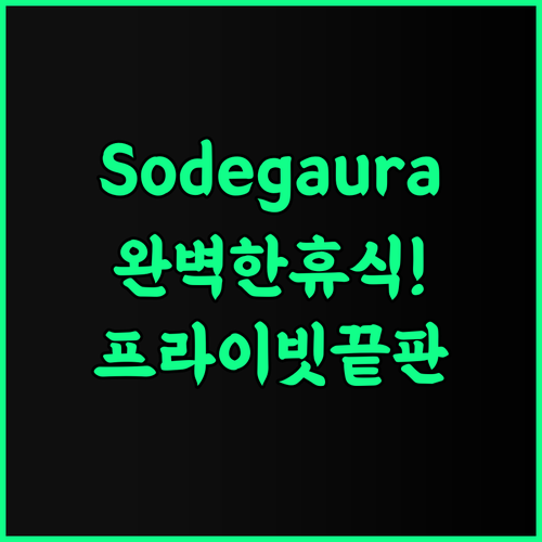 ROOM Sodegaura 추천 후기 프라이빗한 휴식을 선호하는 여행자를 위한 최고의 선택