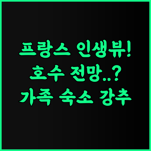 Le Cocon du Capcir 프랑스 푸이발라도르 산과 호수 전망이 일품인 가족 여행 아파트 추천 후기